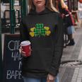 Buffalo Shamrock Plaid Irish Clovers Graphic Design Printed Casual Daily Basic Women Hoodie Personalized Gifts