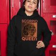 Cool Retro Scorpio Queen Afro Woman Women Hoodie Unique Gifts