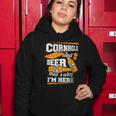 Cornhole And Beer Thats Why Im Here Funny Cornhole Women Hoodie Unique Gifts