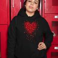 Cute Valentines Day Messy Heart Shapes Women Hoodie Unique Gifts