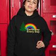 Earth Day Every Day Rainbow Women Hoodie Unique Gifts