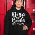 Funny Book Lovers Reading Lovers Dogs Books And Dogs Women Hoodie Personalized Gifts