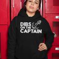 Funny Captain Wife Dibs On The Captain Funny Fishing Quote Women Hoodie Personalized Gifts