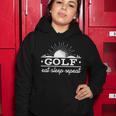 Funny Vintage Golf Eat Sleep Repeat Golfing Fan Women Hoodie Unique Gifts