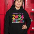 Future Class 2034 Survived Kindergarten Funny School Teacher Student Graphic Women Hoodie Unique Gifts