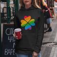 Gay Pride Flag Shamrock Lgbt St Patricks Day Parade Graphic Design Printed Casual Daily Basic Women Hoodie Personalized Gifts