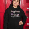 Happiness Is Being A Gaga Cute Womens Grandma Women Hoodie Unique Gifts