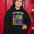 I See Your True Colors Autism Awareness Support Women Hoodie Unique Gifts