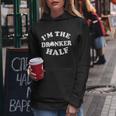 Im The Drunker Half Irish Shamrock St Patricks Day T-Shirt Graphic Design Printed Casual Daily Basic Women Hoodie Personalized Gifts