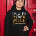 Im With The Witch Funny Halloween Costume Couples Women Hoodie Funny Gifts