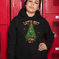 Lets Get Lit Christmas Tree Women Hoodie Unique Gifts