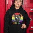 Lgbtq Ally Cat Rainbow Gay Pride Flag Lgbt Funny Gift V2 Women Hoodie Unique Gifts