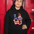 Love Gnome American Flag Funny 4Th Of July Women Hoodie Unique Gifts