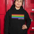 Love Wins Rainbow Stripes Thin Lines Tshirt Women Hoodie Unique Gifts