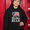 Mama Bear For 4Th Of July Patriotic Flag Women Hoodie Unique Gifts