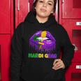 Mardi Gras Sparkle Lips Women Hoodie Unique Gifts