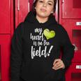 My Heart Is On The Field Baseball Player Women Hoodie Unique Gifts