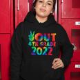 Peace Out 4Th Grade 2022 Tie Dye Happy Last Day Of School Funny Gift Women Hoodie Unique Gifts