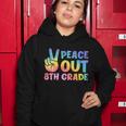 Peace Out 8Th Grade 2022 Graduate Happy Last Day Of School Gift V2 Women Hoodie Unique Gifts