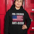 Pro America Anti Joe Biden Usa Flag Political Patriot Women Hoodie Unique Gifts