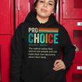 Pro Choice Definition Feminist Womens Rights Retro Vintage Women Hoodie Funny Gifts