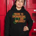 Prone To Shenanigans And Malarkey St Pattys Day Women Hoodie Personalized Gifts