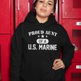 Proud Aunt Of A Us Marine Women Hoodie Unique Gifts