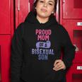 Proud Mom Of A Bisexual Son Lgbtgiftq Bi Pride Proud Ally Gift Women Hoodie Unique Gifts