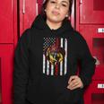 Proud To Be A Firefighter Usa American Flag Thin Red Line Women Hoodie Unique Gifts