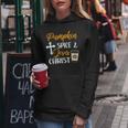 Pumpkin Spice And Jesus Christ Thanksgiving Fall Christian Women Hoodie Personalized Gifts
