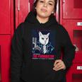 Purrinator Badass Cat Purrgment Day Funny Cat Movie Lovers Women Hoodie Unique Gifts