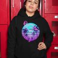 Retro Eighties 80S Neon Flamingo Emblem Women Hoodie Unique Gifts