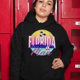 Retro Florida Man Miama Skyline With Fighter Jets Women Hoodie Unique Gifts