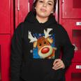 Rudolph Red Nose - Reindeer Closeup Christmas Tshirt Women Hoodie Unique Gifts