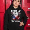 Shut Up Liver Youre Fine 4Th Of July Beer Drinking Drunk Women Hoodie Funny Gifts