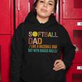 Softball Dad Like A Baseball Dad Vintage Tshirt Women Hoodie Unique Gifts