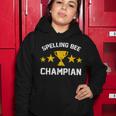 Spelling Bee Champian Funny Women Hoodie Unique Gifts