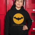 Stop In For A Spell Bat Halloween Quote Women Hoodie Unique Gifts
