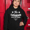 The Legend Has Retired Funny Retirement Gift Women Hoodie Unique Gifts