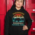 Theodore Roosevelt National Park North Dakota Buffalo Retro Women Hoodie Funny Gifts