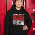 This Boy Runs On Jesus And Video Games Christian Women Hoodie Unique Gifts