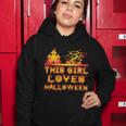This Girl Loves Halloween Funny Hallloween Quote Women Hoodie Unique Gifts