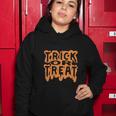 Trick Or Treat Halloween Quote Women Hoodie Unique Gifts