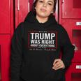 Trump Was Right About Everything Lgbfjb Lgb Fjb Women Hoodie Unique Gifts