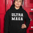 Ultra Maga Varsity College Font Logo Women Hoodie Unique Gifts
