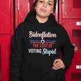 Us President Flation The Cost Of Voting Stupid 4Th July Meaningful Gift Women Hoodie Unique Gifts