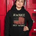 Vintage Old American Flag Awake Not Woke Tshirt Women Hoodie Unique Gifts