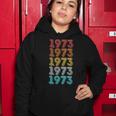 Womens Vintage Pro Choice 1973 Womens Rights Feminism Roe V Wade Women Hoodie Funny Gifts