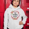Floral 50 Years Old 50Th Birthday Anniversary 50 Years Loved Women Hoodie Funny Gifts