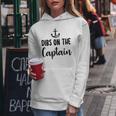 Funny Captain Wife Dibs On The Captain Quote Anchor Sailing Women Hoodie Personalized Gifts